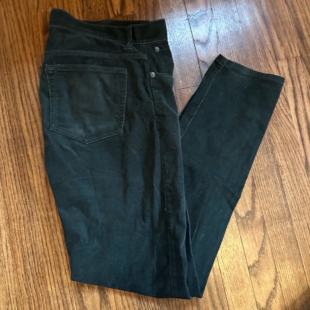 Club Monaco Curdoroy Pants - Dark Green, 34